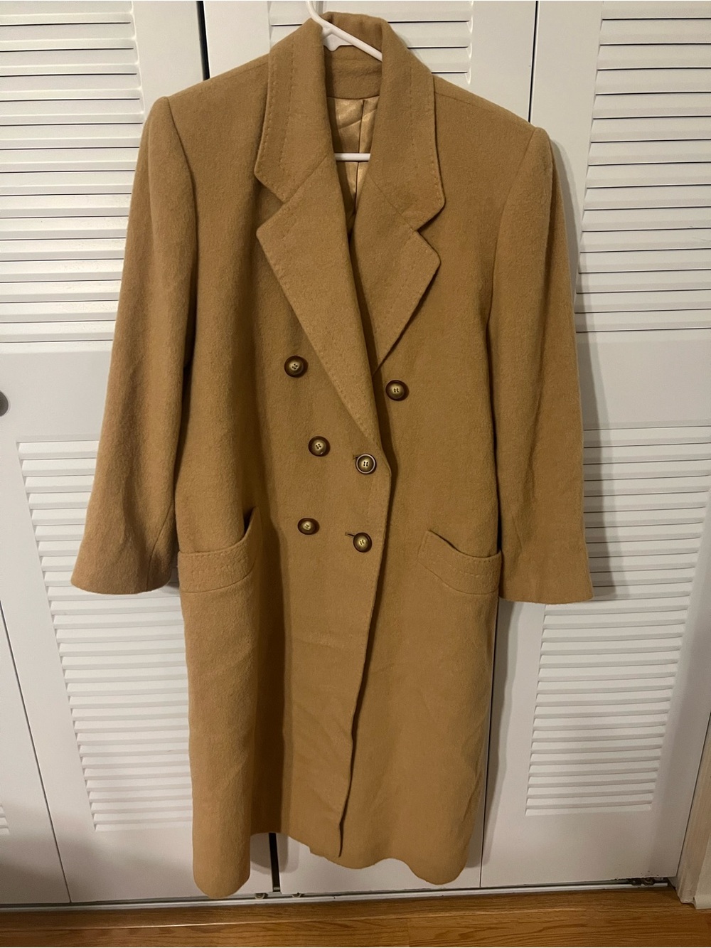 vintage Jacobson's 100% camel hair double-breasted long coat